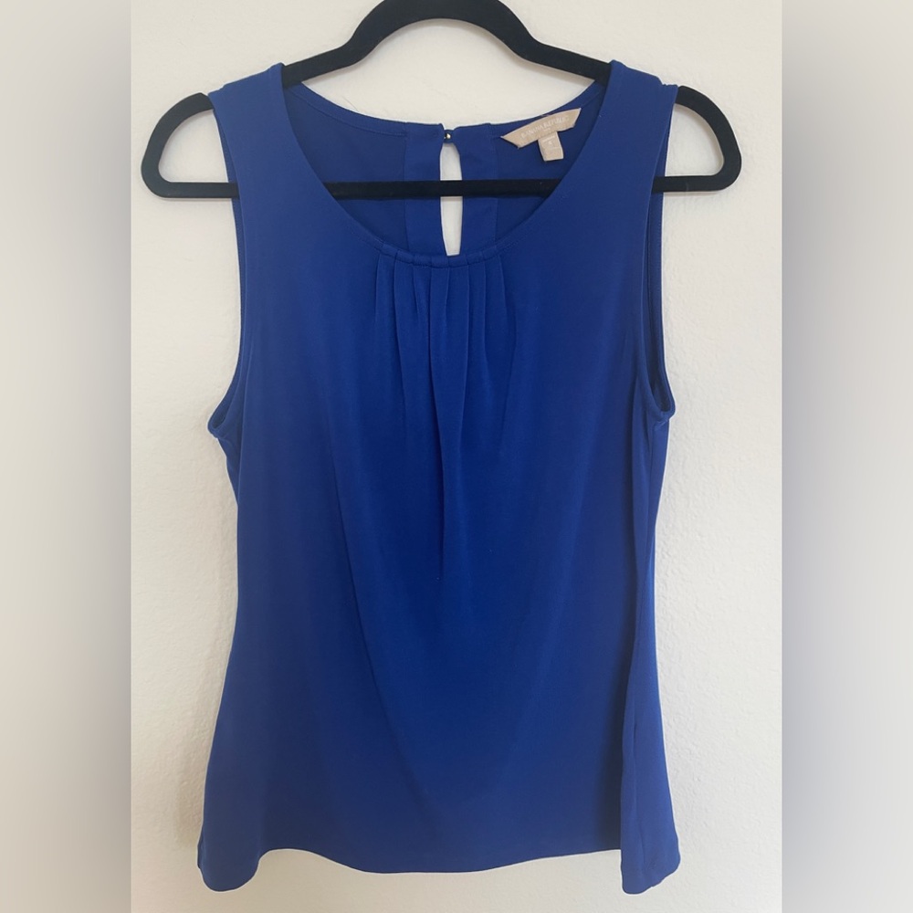 - Banana republic petite cobalt blue blouse